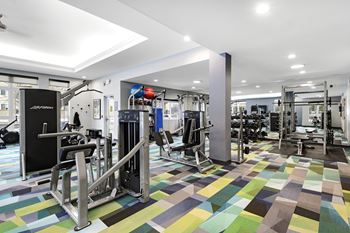 Modern fitness center
